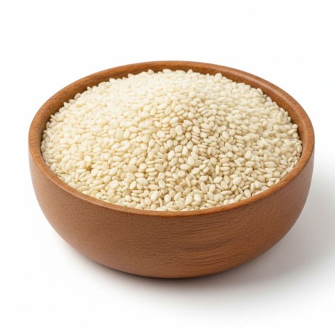 baltojo sezamo sėklos