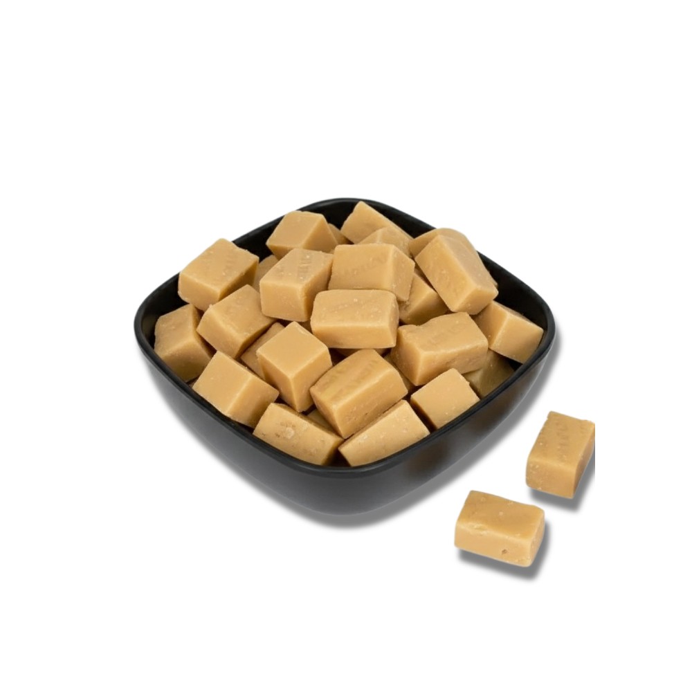 minkšti karameliniai saldainiai su jūros druska