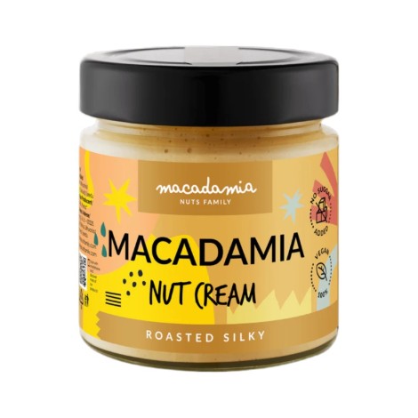 SKRUDINTŲ MAKADAMIJOS RIEŠUTŲ KREMAS 180G.