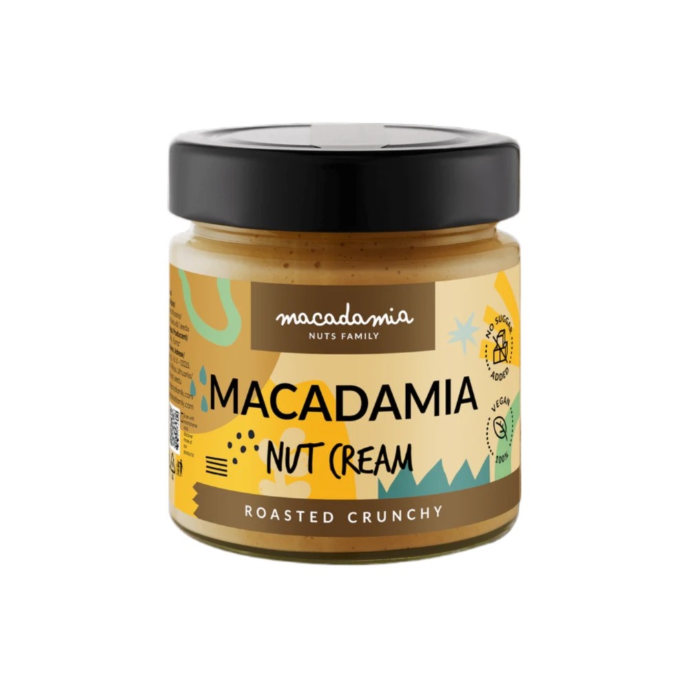 TRAŠKUS SKRUDINTŲ MAKADAMIJOS RIEŠUTŲ KREMAS 180G.