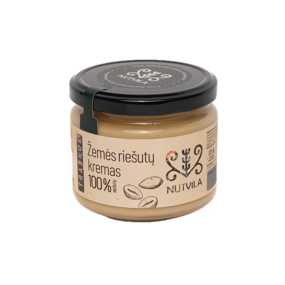 100% TRAŠKUS ŽEMĖS RIEŠUTŲ KREMAS 300G.