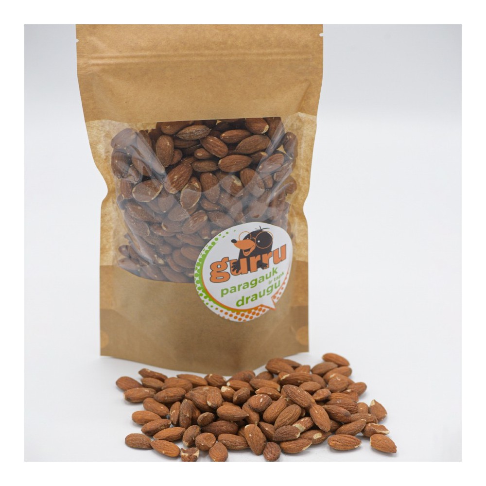 Skrudinti nesūdyti migdolai be aliejaus gurru.lt